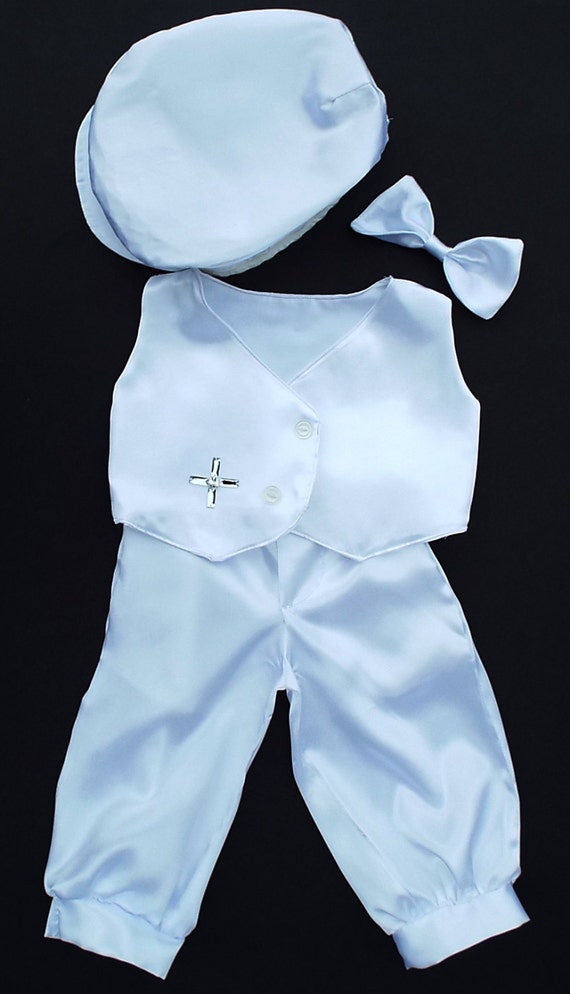Christening or Baptism Outfit Boy From Wedding Dress or Fabric
