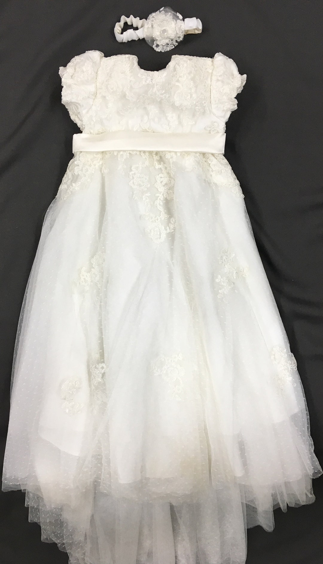 Christening Baptism Gown From Wedding Dress Custom Handmade - Etsy