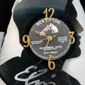 Handmade Elvis Presley Vinyl Record Clock