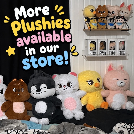 Jiniret SKZOO Plushie, Stray Kids Cat Stuffed Animal Plush, Kpop