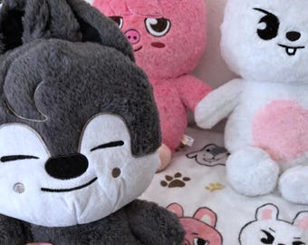 SKZOO Wolf Chan Plushie, Stray Kids Bang Chan Stuffed Animal, 50cm