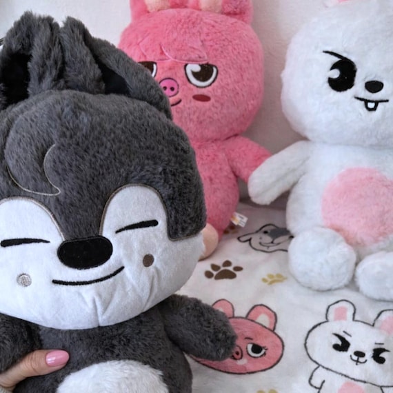 SKZOO Wolf Chan Plushie, Stray Kids Bang Chan Stuffed Animal, 50cm
