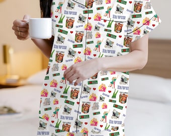 Robert Irwin conservationist Fan's Pajama Set - Wildlife Conservationist Fan PJs - Animal Lover Sleepwear - Gift for Her - Nature Fan Gift
