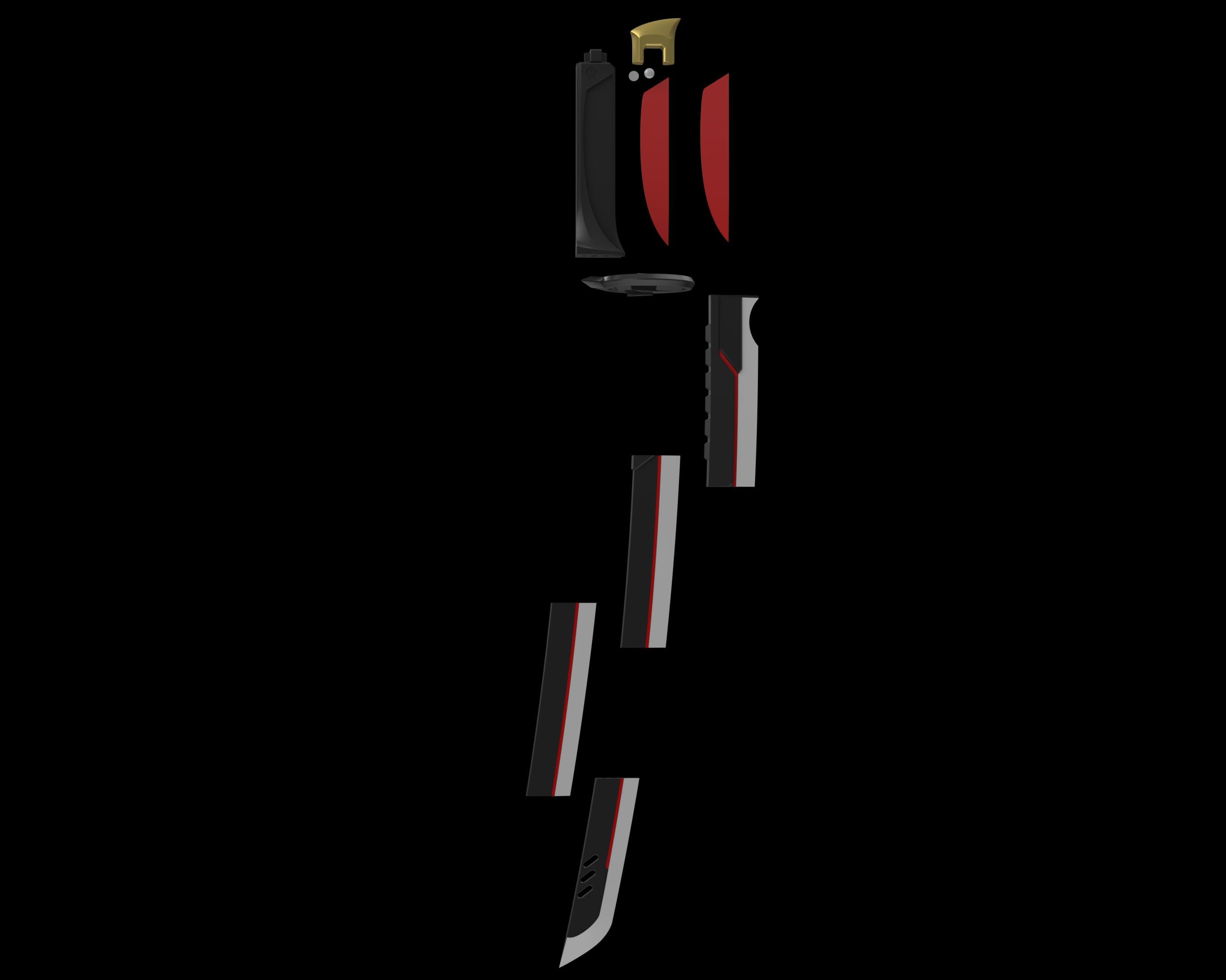 Deadpool's Katanas | Marvel Rivals | 3D Prop File - Etsy