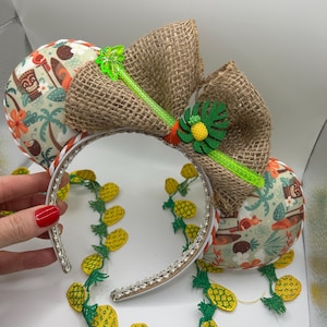Tiki Room Mickey Ears: Polynesian Pineapple Mouse Ears