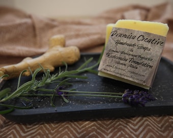 Handmade Marula Oil Soap - Ginger & Lavender Scent