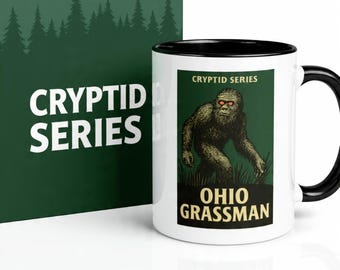 Tazza da caffè Ohio Grassman: tazza in ceramica della serie Cryptid