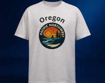 Maglietta grafica Oregon Pacific Northwest • Maglietta da trekking nella natura