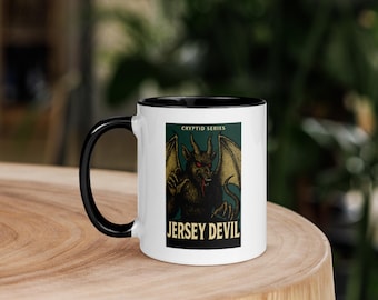 Taza de café Jersey Devil / Artículos de bebida coleccionables de la serie Cryptid