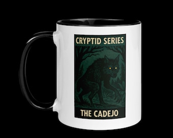 Taza de café Cadejo: Taza de cerámica de la serie Cryptid