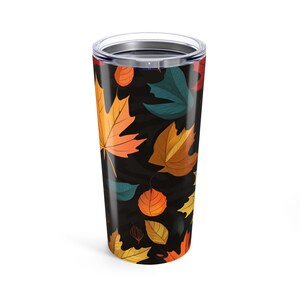 Autumn Leaves Tumbler 20oz: Stainless Steel Fall Drinkware