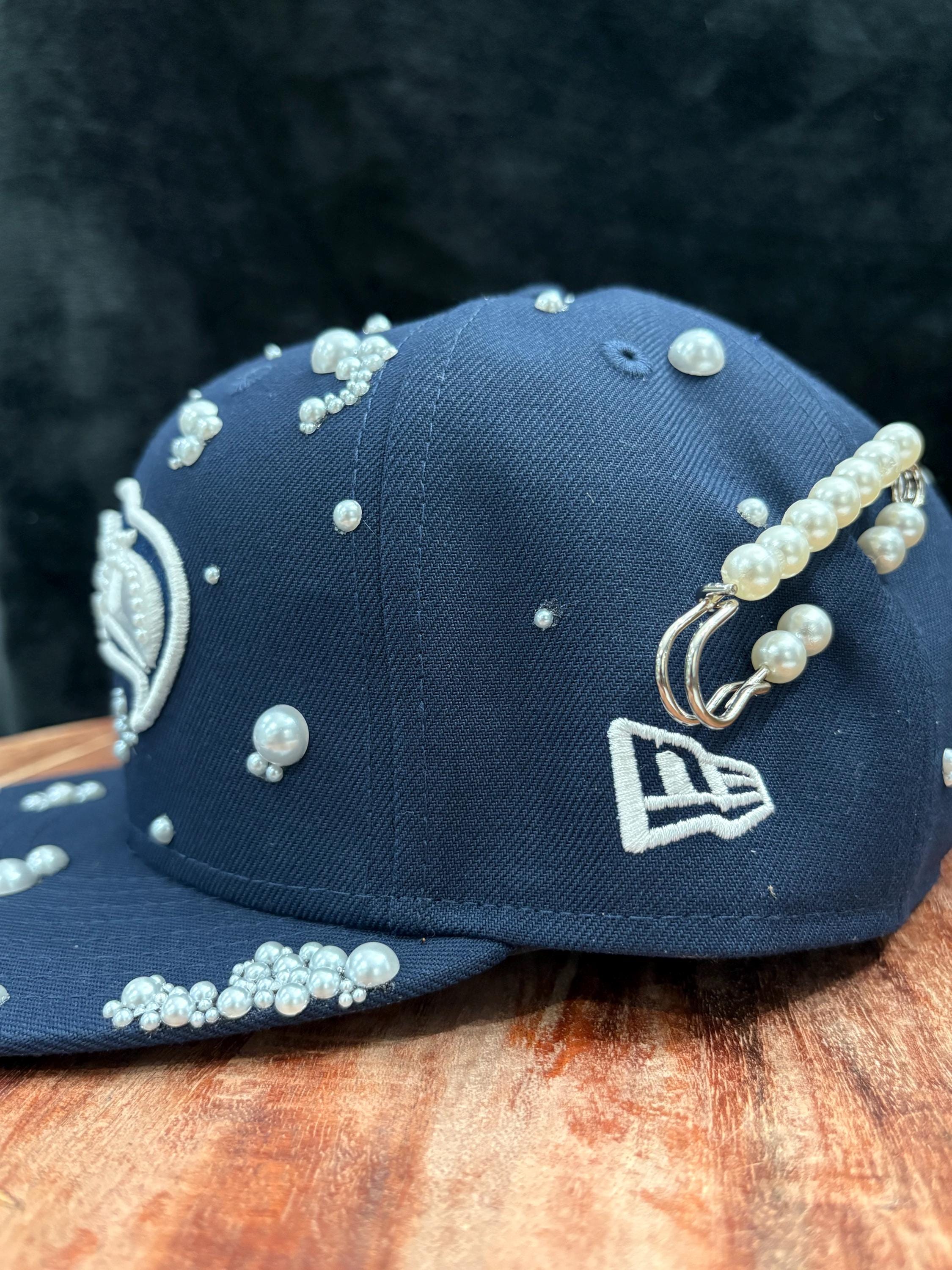 Seattle Seahawks SnapBack Hat with Crystal Embellishments Seattle Seahawks Custom Jeweled Snapback Hats - Etsy main image 2