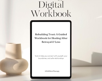 Rebuilding Trust Workbook | Therapy Worksheets for Healing, Self-Worth & Relationships