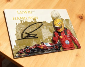 Lewis Hamilton F1 Signed Block | 3D Acrylic Sculpture | F1 Desk Decor