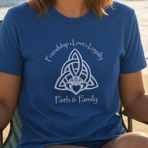 Irish Trinity Knot Comfort Colors T-Shirt, Celtic Heritage Tee, Unisex Sizes