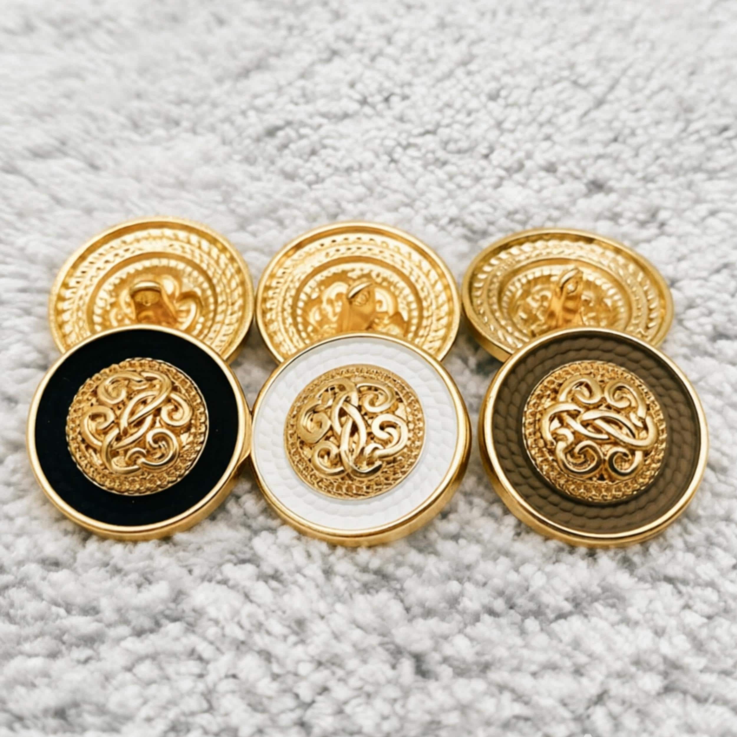 Black Vintage Chanel Buttons - Etsy