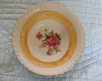 Lusterware Bowl with Roses