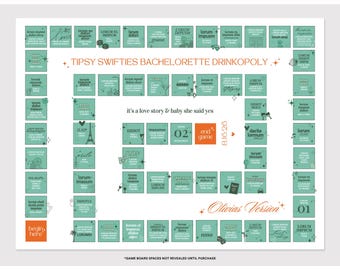 Drinking Board Game: Old Money Sophisticated Glam The Life of a Bride Bachelorette Party Theme (Digital Canva template)