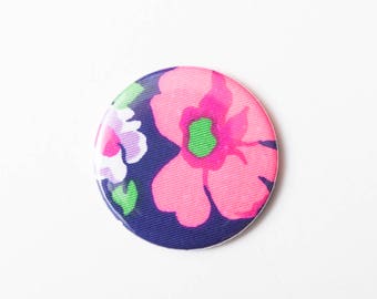 Pocket Mirror - Vintage Fabric