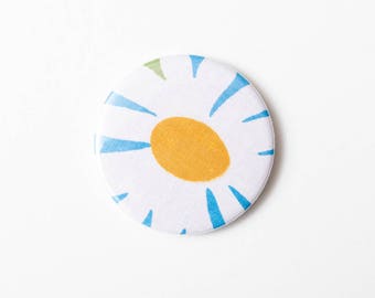Pocket Mirror - Vintage Fabric