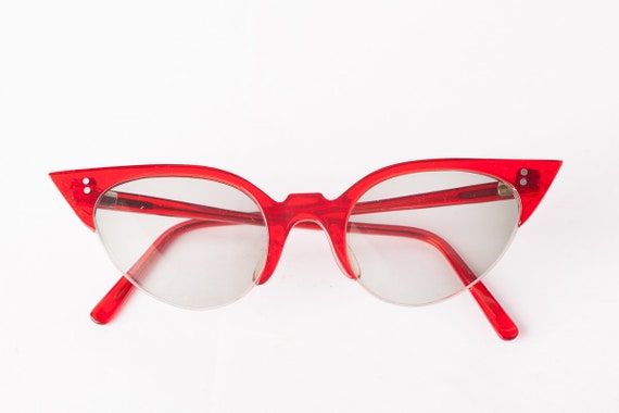 1950s Red Cat Eye Prescription Sunglasses - image 1