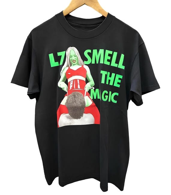 L7 Band Smell the Magic Short Sleeve Black T-shirt Size S-4X