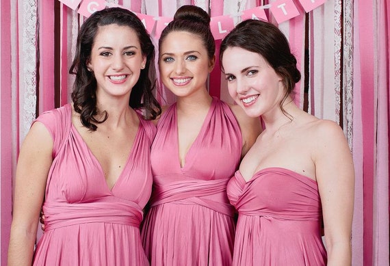 rose pink bridesmaid