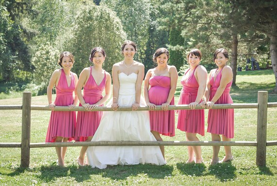 dusty rose pink dress