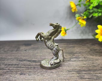ヴィンテージブロンズ彫刻の馬の像 - Etsy 日本