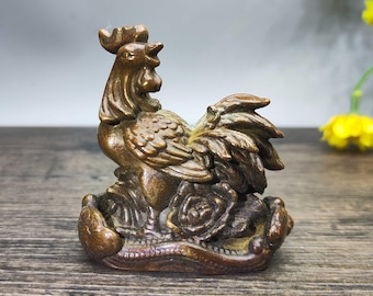 ヴィンテージブロンズ彫刻の雄鶏像 - ホームデコレーション - Etsy 日本