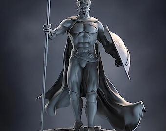 Spartanische Kriegerstatue, inspiriert von „300“, für 3D-Druck – STL-Datei