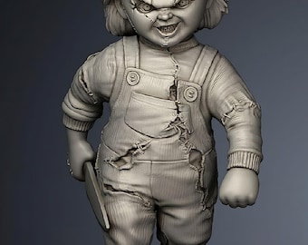 Chucky – Horror Sculpture for 3D Printing  Collectible STL Model