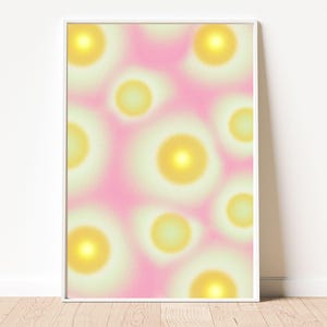 Abstract Wall Art Trendy Wall Art Retro Aura Wall Art Home Decor Art Print Gradient Aura Poster Digital Download Wall Art Abstract Aura Art