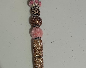 XL Minnie Mouse kralenpennen met cheetaprint