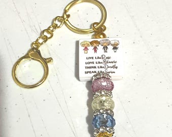 STAY GOLDEN, Schlüsselanhänger, Stifte und Ausweishalter