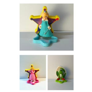 McDonalds Super Mario Galaxy Happy Meal Toys Bundle of 3 - #4, #5, and #7 image 1