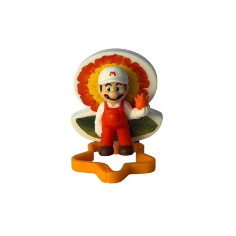 McDonalds Super Mario Galaxy Happy Meal Toys #10 Fire Mario image 1