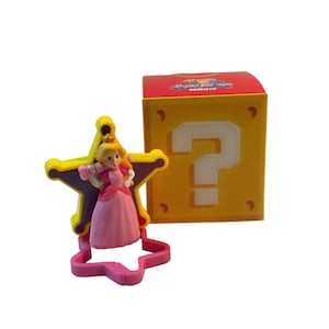 McDonalds Super Mario Galaxy Happy Meal Toys Bundle of 2 - Yoshi and Peach image 3