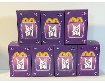 McDonalds TinyTAN BTS Happy Meal Throwback Full Set 7 Figures #1 - #7 Bundle