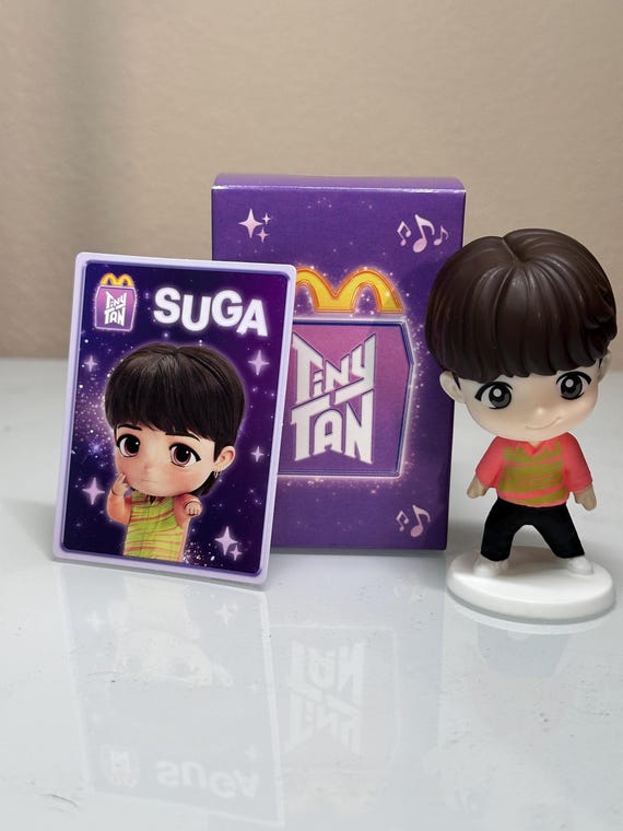 Mcdonalds Tinytan X BTS Happy Meal Toys New #3 - SUGA - Etsy