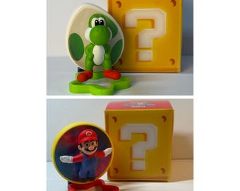 McDonalds Super Mario Galaxy Happy Meal Toys Bundle of 2 -  Mario and Yoshi