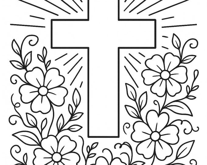Christian Coloring Pages: Bible Verse Printable Sheets (PDF Download ...