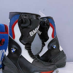 BMW Motorrad Biker Boots – Genuine Leather Motorcycle Shoes