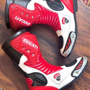 Men’s Ducati Leather Boots – Motorcycle Racing & Riding Shoes