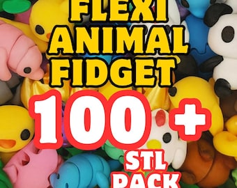 Flexi 100+ Models Mini Animals STL and 3MF Pack