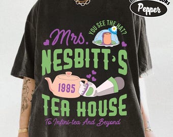 Retro Comfort Colors Disney Toy Story Shirt, Buzz Lightyear T-shirt, Mrs Nesbitt’S Tea House To Infinity And Beyond Tee, WDW Magic Kingdom