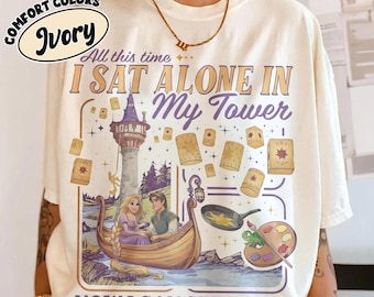 Vintage Disney Tangled Rapunzel Comfort Colors Shirt, I’ve Got A Dream Shirt, Princess Rapunzel Pascal, Disney Tangled Floral, Lost Princess