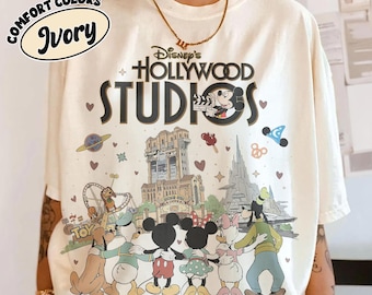 Comfort Colors® Vintage Mickey Hollywood Studios Shirt, Star Wars Slinky Dog Tower Tee, WDW Family Matching Tees, Disney Trip 2026 Shirt