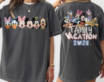 Vintage Disney Family Vacation 2026 Shirt, Disneyworld Mickey And Friends Tee, Disney Family 2026 Shirt, Retro Disneyworld Trip Tee