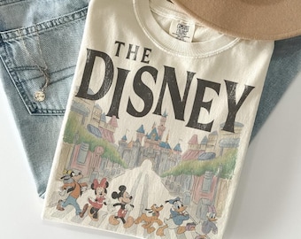 Retro Disney Mickey and Friends Crossing the Road shirt, Mickey Mouse Comfort Colors Shirt, Disneyworld Trip Shirt, Disney Magic Kingdom Tee